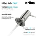 thumbnail image 6 of KRAUS KSD-41SFS KRAUS Kitchen Soap & Lotion Dispenser Spot Free Stainless Steel, 6 of 7