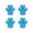 Blue#1, variant on huayou Durable Paw Shaped Dog Foot Pads, Non Slip Traction Surface, Self Adhesive Design, Decoration, for Pet Outdoor Walk, Indoor Floor, 2.76x2.48 inch, Blue
