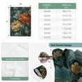 thumbnail image 6 of Vintage Floral Tie Up Curtains 45 Inches Long, Kitchen Window Curtains Over Sink, Boho Red White Floral Leaves Country Vintage Small Window Curtains Balloon Curtains Valances for Bedroom 34"x45", 6 of 8