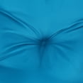 thumbnail image 4 of Claire Outdoor Cushion for Bench, 47 Inch Button Tufted Blue Fabric, 4 of 6