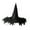 Black, variant on Ysmooiuy Witches Hat Halloween Witches Hats with Trim for Pumpkin Garden Monsters Party Decorations Cosplays Accessories