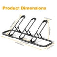 thumbnail image 5 of JOZ 3-Bike Floor Parking Rack for Bicycles Wheel/Tire(Max Tire Width 2.5"), with Buckle, for Indoor/Outdoor Garage Storage, Black, 5 of 7
