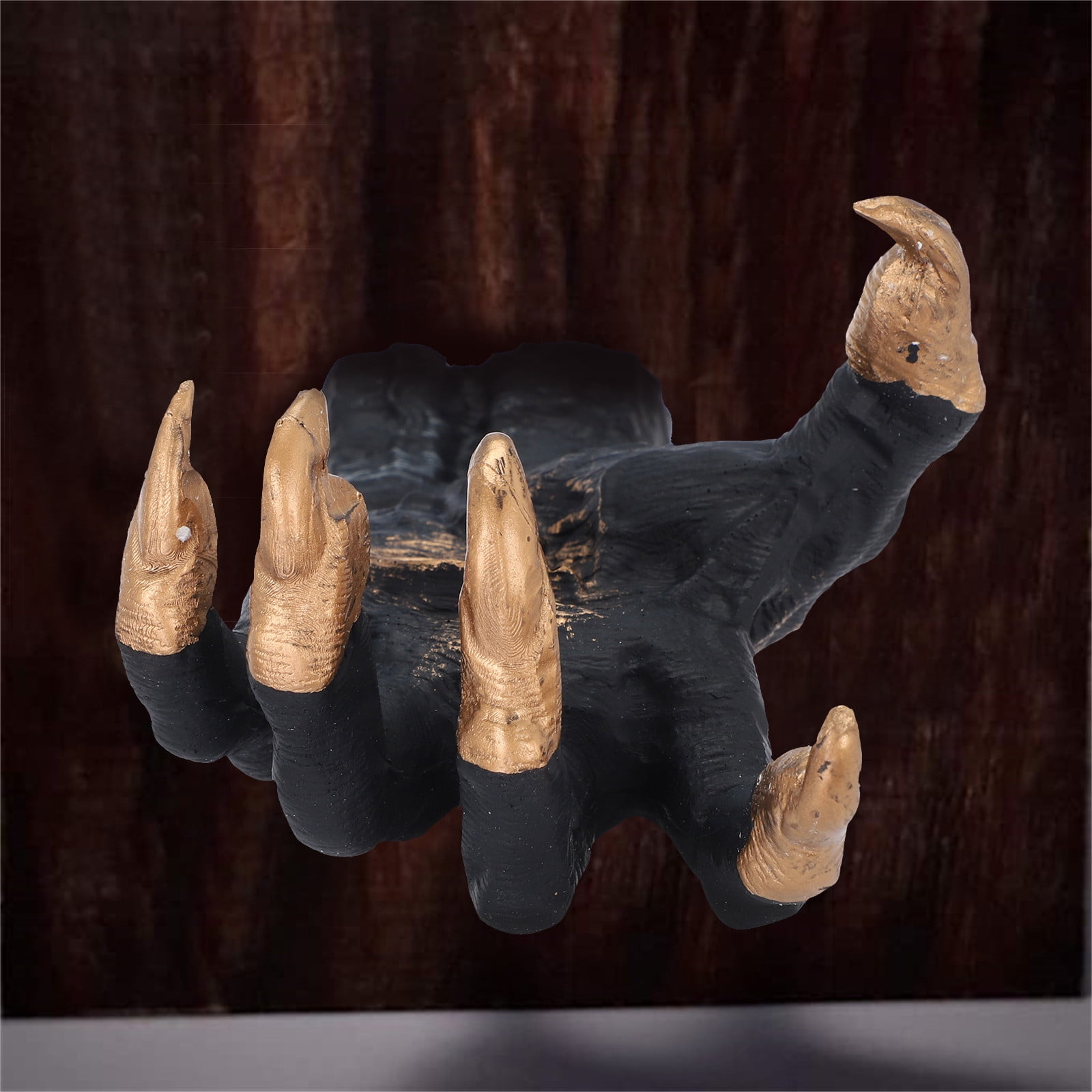 Witch's Hand Wall Hanging Sculpture - Gothic Demon Hand Wall Art Decor, Resin Retro Statue for Halloween Indoor Outdoor Living Room, Entrance Hall & Home Decorations