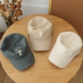 thumbnail image 3 of Eoperou Unisex Embroidery P Letter Print Extended Brim Adjustable Baseball Hat Floppy Dome Large Head Circumference Sunscreen Hat, 3 of 8