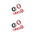 thumbnail image 1 of Greeniant Adaptador de volante de una sola velocidad 14T Espaciadores de casete Removible Cog rojo rojo 14T 2Conjunto, 1 of 1