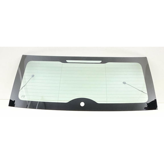 Heated Back Window Back Glass with 2 Connector Leads Compatible with Mini Cooper 2 Door Hatchback 2010-2015 Models