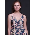 thumbnail image 3 of Bimba Robe Longue Chic à Imprimé Floral pour Femme, Style Bohème, Maxi d'Été, Tenue de Plage - XX-Grand, 3 of 5