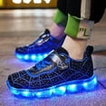 thumbnail image 4 of Kids Light Up Shoes Led Flash Sneakers with Spider Upper USB Charge for Boys Girls Toddles Best Gift for Birthday Thanksgiving Christmas Day, 4 of 6