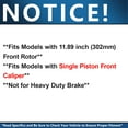 thumbnail image 2 of Detroit Axle - Front Brake Kit for Chrysler Town & Country Dodge Grand Caravan Journey Volkswagen Routan Ram C/V, Drilled Slotted Brake Rotors Ceramic Brakes Pads Replacement : 11.89" inch Rotor, 2 of 7