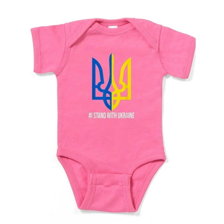 

CafePress - I Stand With Ukraine Flag Support Ukrain Body Suit - Cute Infant Bodysuit Baby Romper