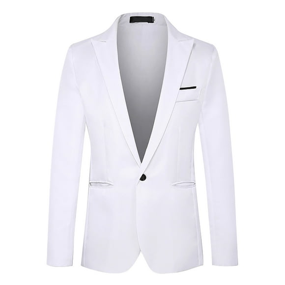 JHLZHS Men Jacket Suit White Mens Suit Slim Fit One Button Solid Tuxedo Blazers Jacket Business Suits Wedding Party Homecoming Suits for Men Red Suit Jacket Men Mens Suit Vest