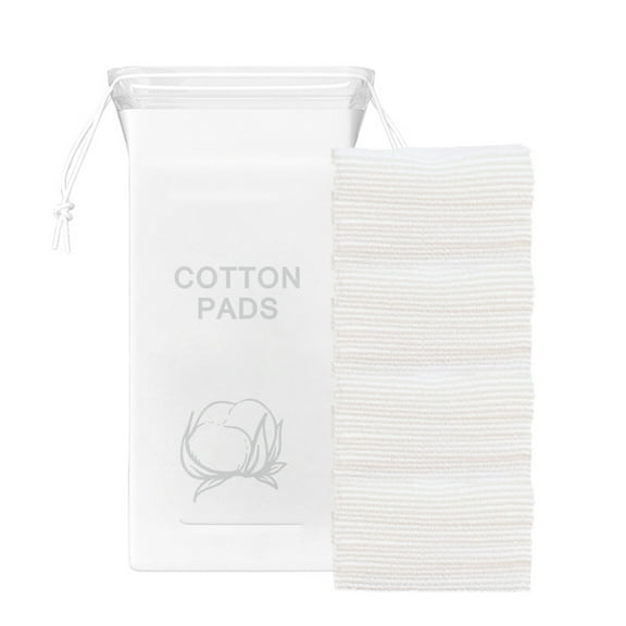 Pure Natural Cotton Makeup Remover Pads, Biodegradable Pads for Sensitive Skin, Natural Square Cotton Pads, Lint-Free Non-Woven Skin Care