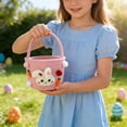 thumbnail image 6 of YHAICO Easter Candy Eggs Small Flower Basket Egg Buckets Gifts Tote Bags Egg Hunt for Spring Theme Party Favors(Macron Color) Cord Basket for Countertop Coffee Table Cosmetics and Miscellaneous, 6 of 6