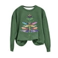 thumbnail image 2 of Simua Chandail en Molleton pour Femmes Décontracté Ample Col Rond Chandail Manches Longues Mignon Graphique Tee Shirt, 2 of 4