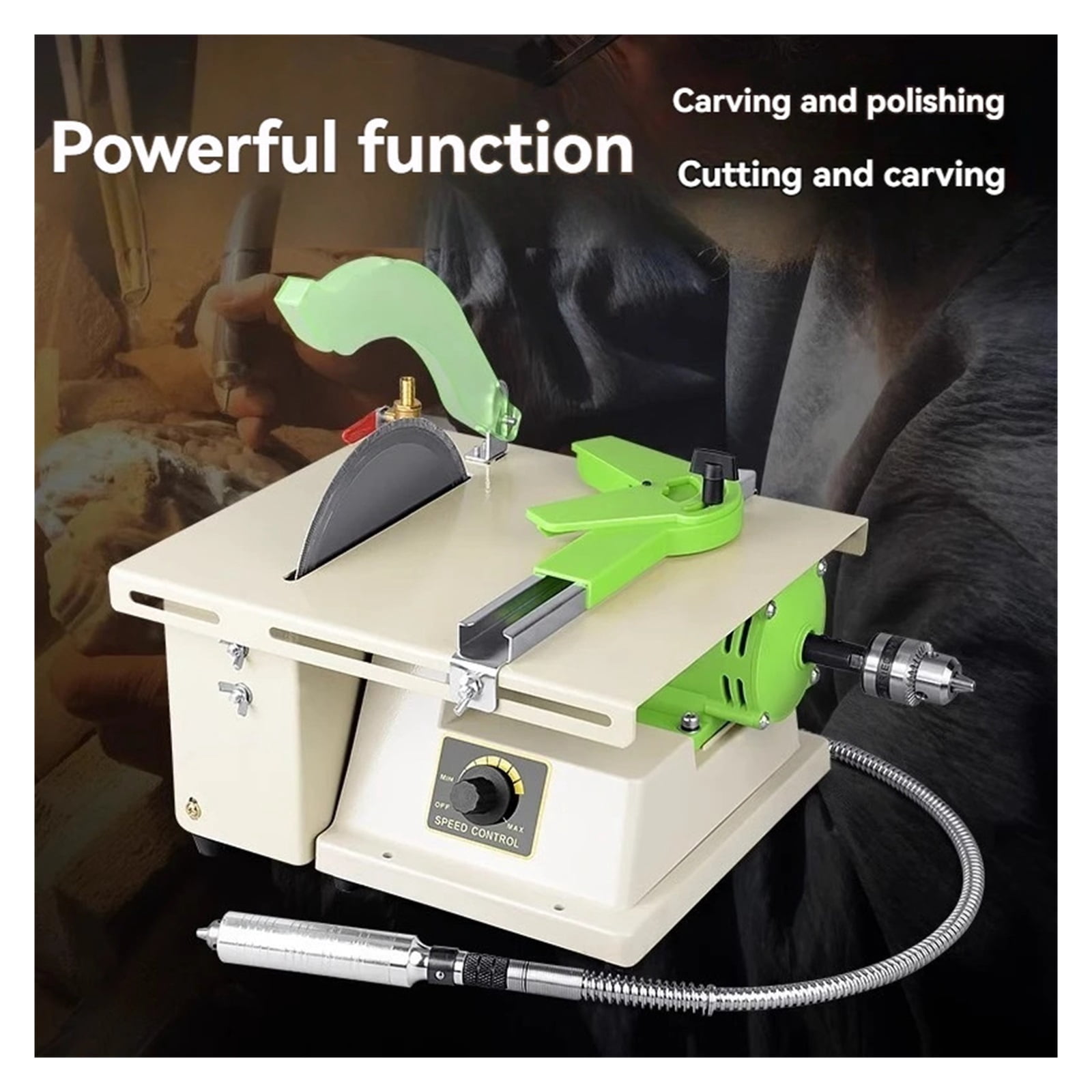 Lar Power Mini Strong Polishing Cutting Machine, Table Grinder Table Saw Multifunctal Small Jade Grinding Machine ,Powerhouse Performance