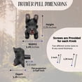 thumbnail image 3 of Black Bear Drawer Pull and Cabinet Knob - Rustic Decor Dresser Hardware, Ideal for Mountain, Cabin, Lodge or Woodland Home Decorations with Wildlife Charm (Handstand Playing Bear), 3 of 9