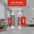 thumbnail image 6 of (12 pack) GE Advanced Silicone Kitchen & Bath Sealant, Pack of 1, Clear 10.1 fl oz Cartridge, 6 of 17
