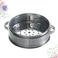 thumbnail image 6 of Stainless Steel Steamer Steamed Buns Durable Steamer Box Portable Steamer for Home Kitchen (16cm With Ear), 6 of 8