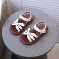 thumbnail image 4 of Ruyang Sandals for Toddler Girls Flower Open Toe Anti Slip Rubber Sole Shoes Kids Hook and Loop Swim Beach Summer Flat Shoes, 4 of 9