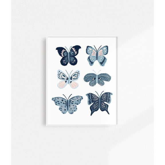 Butterfly Art Print, Girls Room Decor, Butterflies Wall Art, Butterfly Wall Hanging,Painting art, restaurant wall decoration ideas, frameless 8x10 inch