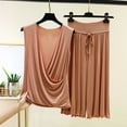 thumbnail image 2 of Riecok Loungewear Sets for Women Plus Size 2 Piece Ruffle Soft Pajama Sets Short Sleeve Top and Capris Summer Sleepwear, 2 of 5