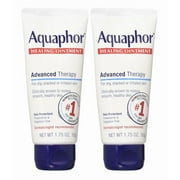 Aquaphor Healing Ointment Advanced Therapy Skin Protectant for Dry Cracked Irritated Skin, 1.75 oz Tube, 2-Pack