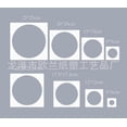 thumbnail image 1 of SHISUYAN 8pcs Diy Plastic Circle Templates For Painting Craft Reusable Stencils For Scrapbooking Decorative Stencils Geometry Shape Template For Art Projects, 1 of 8