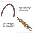 thumbnail image 4 of Uxcell 9 Inch Leather Lanyard Leather Rope Wristlet Bracelet Keychain Wrist Strap Brown 2 Pack, 4 of 5