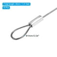 thumbnail image 2 of Uxcell 16" Stage Lights Safety Cable 304 Stainless Steel 1mm Dia Security Rope, 6 Pack, 2 of 5