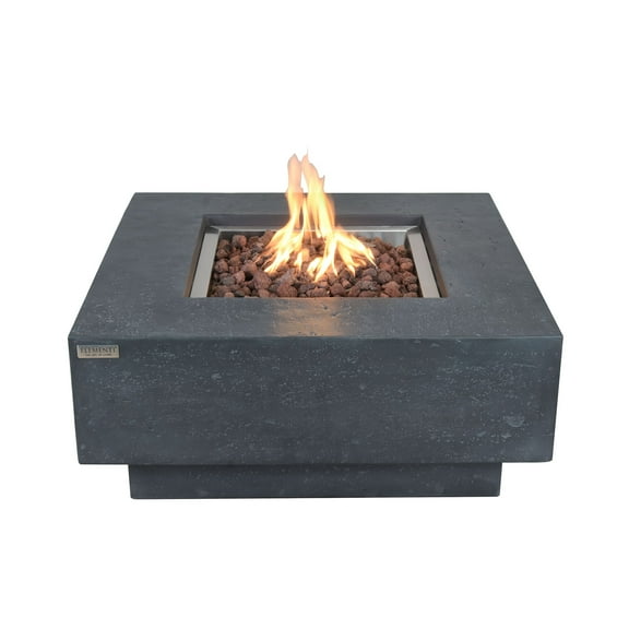 Elementi Manhattan Concrete Outdoor 45,000 BTU Natural Gas Fire Table