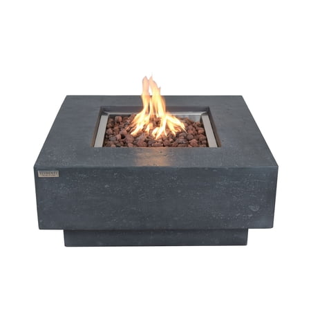 Elementi Manhattan Concrete Outdoor 45 000 BTU Natural Gas Fire Table