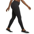 thumbnail image 2 of Hanes Legging en Jersey Extensible pour Femmes, G, Noir, 2 of 5