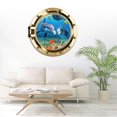 thumbnail image 3 of Under the Sea Ocean Fish 3D Window View Wall Stickers Undersea World Removable Wall Art Decals (5003), 3 of 3