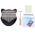 thumbnail image 1 of Clavier à Pouce Kalimba 17 Touches avec Sac et Marteau de Réglage Instrument de Musique Cadeau Noir, 1 of 11