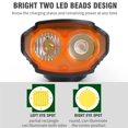 thumbnail image 4 of Bangcool USB Bike Light Set Rechargeable Waterproof Bike Headlight Bicycle Front Light, 4 of 10