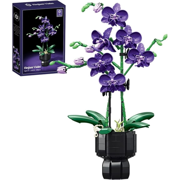 Remocguys Bouquet Building Sets Compatible with Lego Flowers Butterfly Orchid Botanical Collection Décor for Adults Girls 666PCS