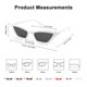 thumbnail image 4 of Gafas de Sol FEISEDY Pequeñas Vintage de Ojo de Gato Cuadradas para Mujer B2291, 4 of 6