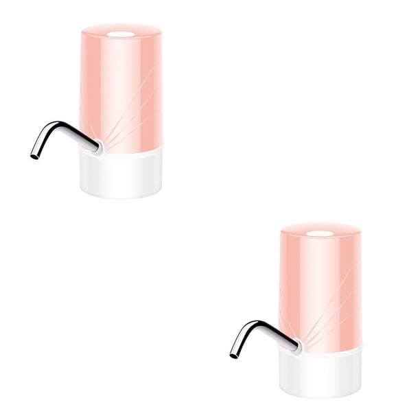 Wosthever Dispensador de agua, bomba de botella de agua recargable por USB, interruptor eléctrico para beber, accesorio para bomba Rosa 2piezas Wosthever CBP166056