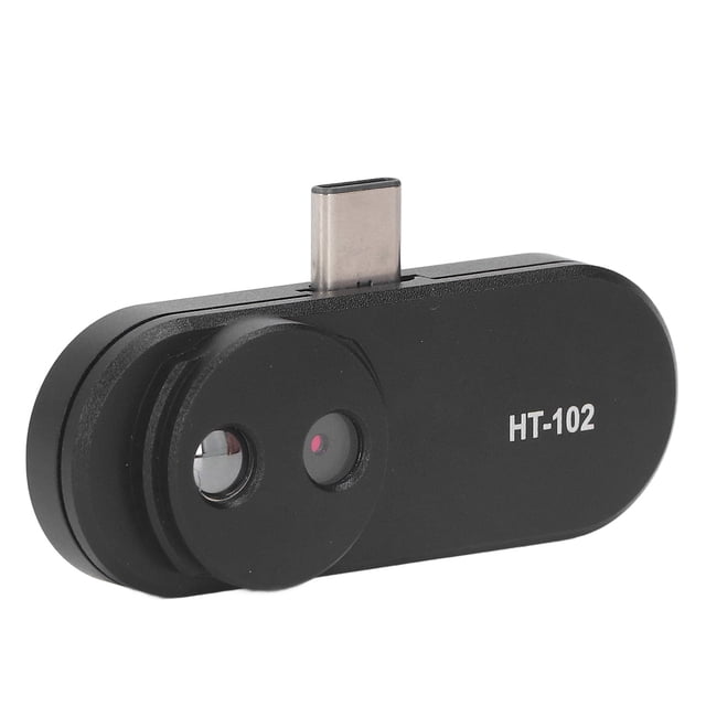 Thermal Imager, Durable Black High Resolution Accurate USB Type C Thermal Imaging Camera with Adjustable Integrated Connector for Energy Loss