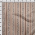 thumbnail image 3 of oneOone Viscose Jersey Light Beige Fabric Stripe & Geometric Ethnic Sewing Fabric By The Yard Printed Diy Clothing Sewing Supplies 60 Inch Wide, 3 of 5