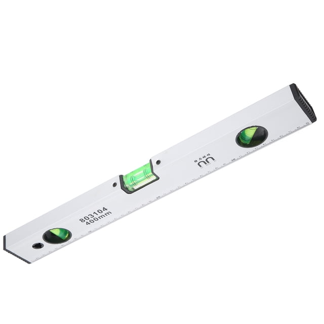Regla De Nivel, Instrumento De Nivelación Plata 15.7in Longitud Horizontal Vertical Con Nivel De Burbuja Para Alta Precisión ANGGREK 12345678