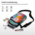 thumbnail image 7 of HELLHERO Cross Body Purse Colorful Geometric Patchwork Stylish Polyester Lightweight Adults 4.33x1.97x7.09 Casual Use, 7 of 7