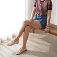 thumbnail image 3 of Cushionaire Wendy Woven Mary Jane Flats For Women | Breathable Open Weave Flats With Adjustable Buckle Strap | Stylish Everyday Mary Jane Flats, 3 of 22
