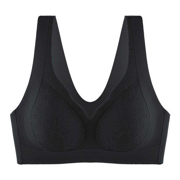 Levmjia Women Comfort Bras Lightweight Solid Color Lightweight Breathable Wireless No Underwire Everyday Wear Removable Pads