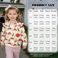 thumbnail image 7 of DISNIMO Mushroom Printed Sweatshirt for Toddler Girl Long Sleeve Pullover Tops Comfy T-Shirts Fall Winter Clothes 1-2 Years, 7 of 7