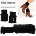 thumbnail image 6 of ODOMY 2 Pairs Button Crochet Knitted Boot Cuffs Toppers Socks Winter Ankle Leg Warmer, 6 of 11