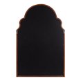 thumbnail image 5 of Kate and Laurel Hogan Wooden Arched Wall Mirror, 24 x 36, Dark Walnut, Vintage Moroccan Arch Wood Mirror with Unique Scalloped Corners and Large Size, 5 of 8