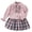 Red-t8n, variant on Mnyotv Girls Two Piece Matching Sets Back to School Outfits Long Sleeve Bow Sweaters and Uniform Skirts Size 6-7Years