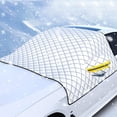 thumbnail image 1 of Magnetic Windshield Snow Cover with Reflective Strips, Frost Protector for Cars and Trucks, Heavy-Duty Waterproof Fabric for Winter, Universal Fit with Elastic Straps, 1 of 7