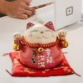 thumbnail image 5 of Ceramic Thriving Business Lucky Cat Piggy Bank,Best Gift for Business Opening,Feng Shui Decor Attract Wealth Luck - Happiness, 5 of 8